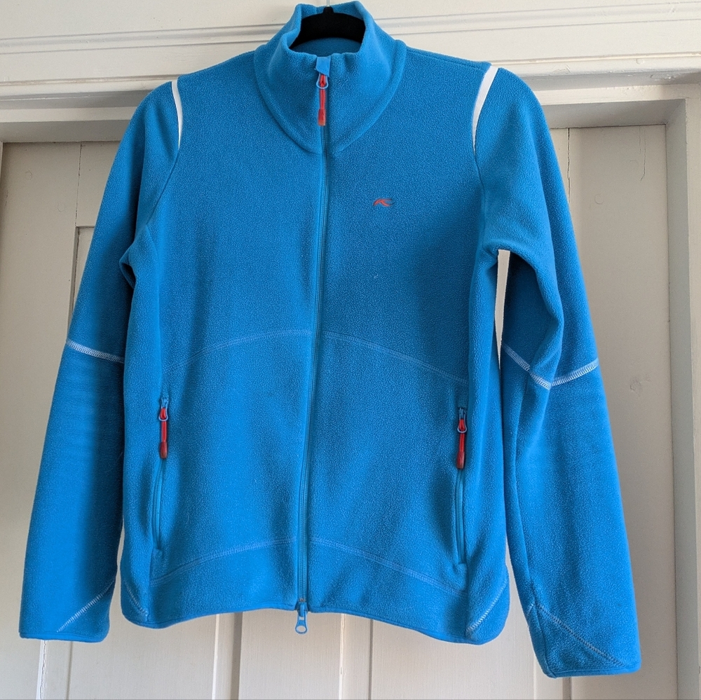 KJUS Fleece Performance Jacket W/ Zipper, Zip Pockets Size 38 w/ Matching Beanie